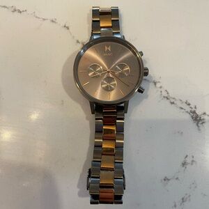 MVMT Silver and Gold Chronograph Watch